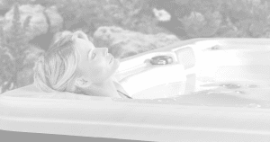 woman resting in hot tub