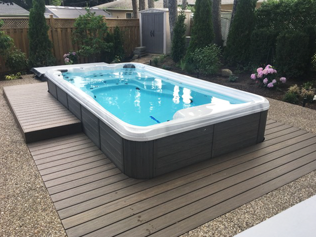 TidalFit EP-14 installation by Factory Hot Tubs in Chic Oakville, Ontario
