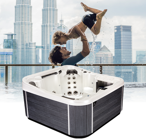 artesian elite lifestyle image with hot tub model on it