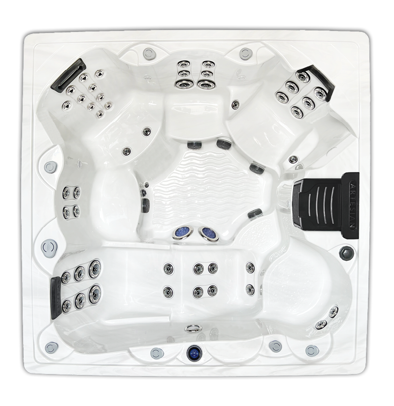 Grand Bahama Luxury hot tub overhead view