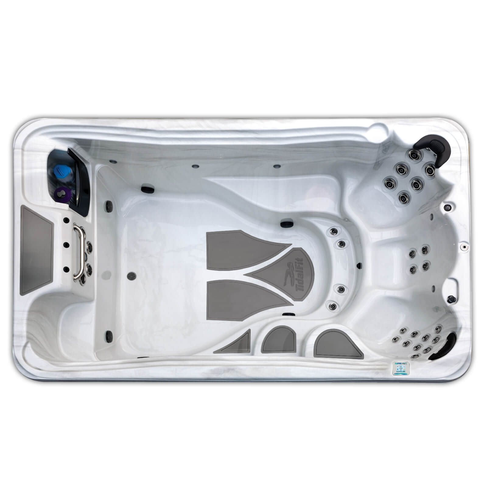 ActivePlus-EP-12-800x824-1-scaled-2 overhead shot of tidalfit no bench dual swim jet system